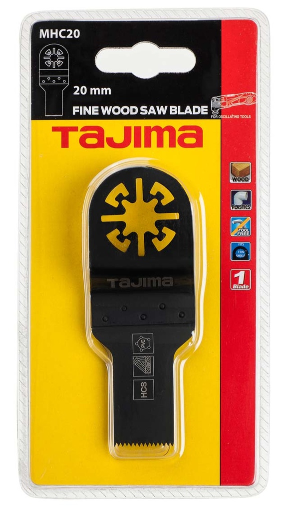 Multitool saw blade, flush cut 20mm. For wood, plastic and soft metal
