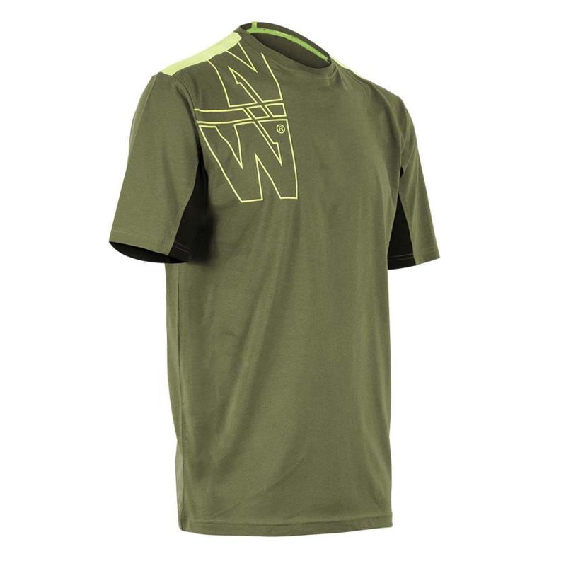 Work Tee-Shirt North Ways Peter 1210, Khaki/Neon yell, size XXL