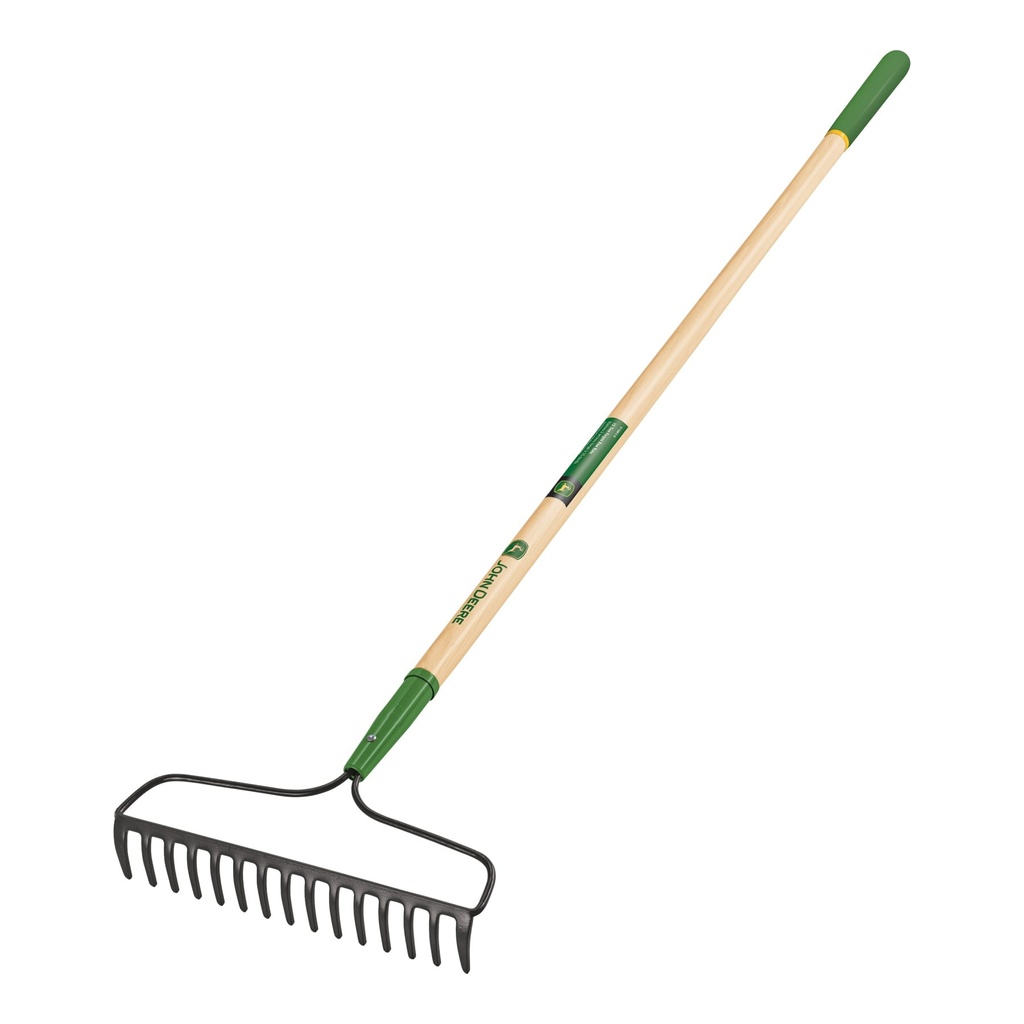 Kalts grābeklis ar koka rokturi, 166cm, 15 zobi John Deere®
