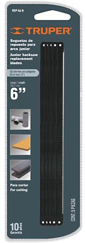 Сменные полотна для мини-ножовки Junior 150мм 5шт. Truper®