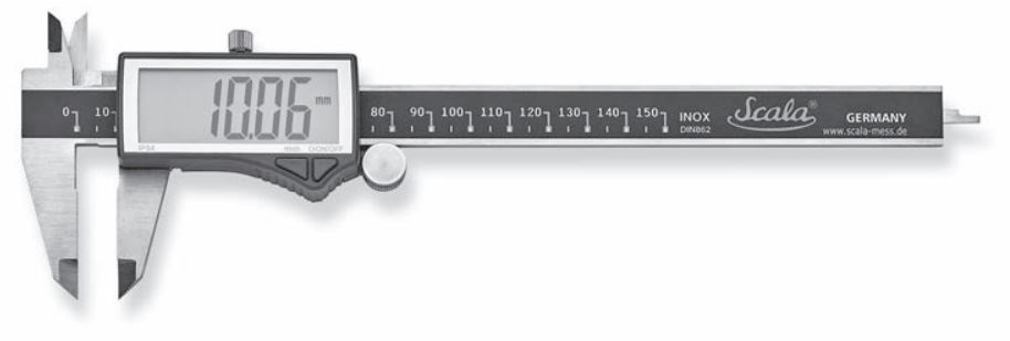 Digital pocket caliper with jumbo display 150x40mm 0,01mm type 230
