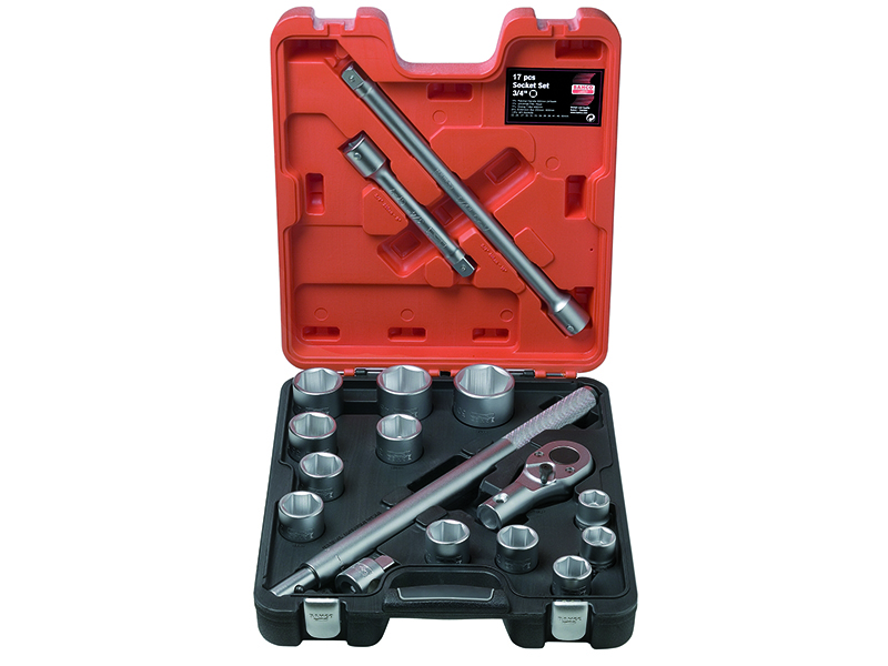 Socket set 3/4" 22>50mm