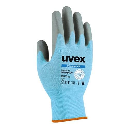 Töökindad Uvex Phynomic C3, lõikekindlus 3, sinised, suurus 11