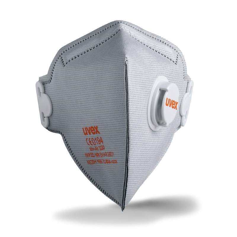 Face mask Uvex silv-Air classic 3220 FFP2 foldable  with valve, with carbon layer