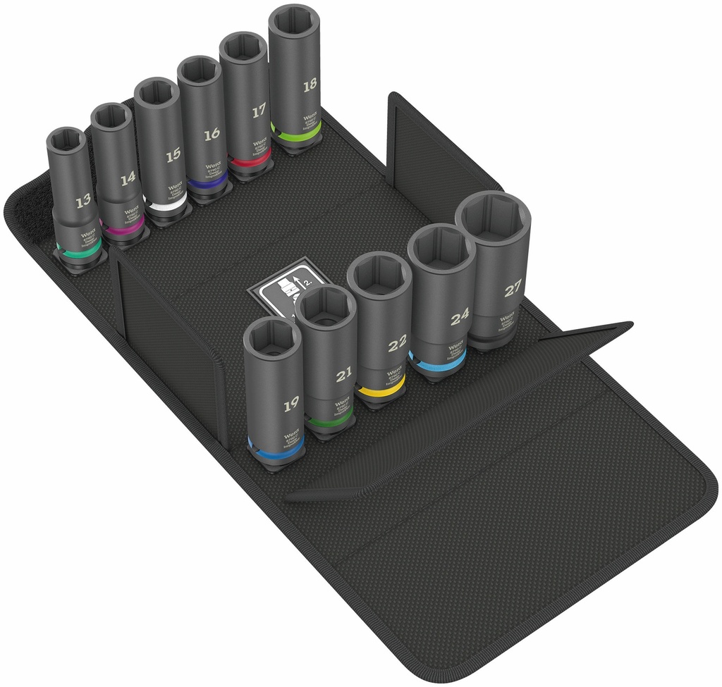 Wera 8790 C Deep impaktor sockets set, 11pcs 13-27mm