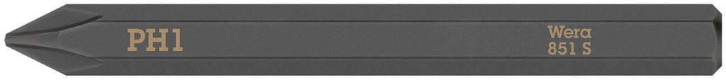 Wera 851 S bit for impact screwdriver PH 1 x 70 mm