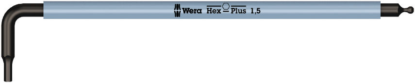 Long arm hex key 950 SPKL Hex-Plus SW 1,5 iceblue