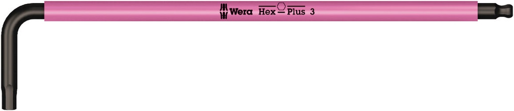 Long arm hex key 950 SPKL Hex-Plus SW 3,0 brightpink