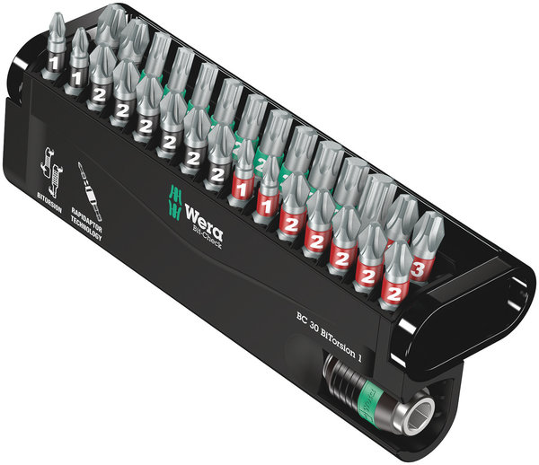 Wera Bit-Check 30 BiTorsion bit set 30 pcs PH+PZ+TORX+HEX