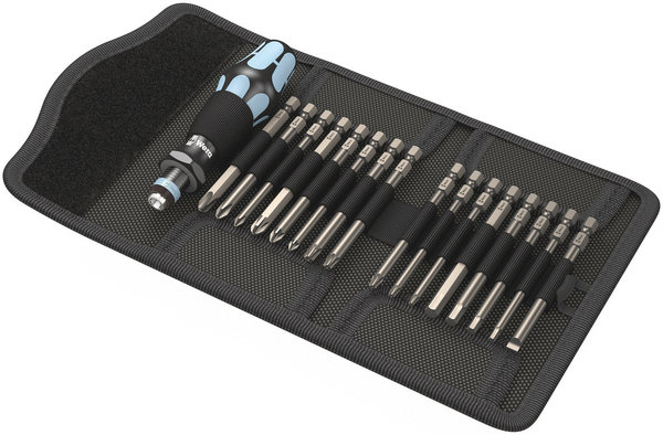 Wera Kraftform Kompakt 60 Roostevaba kruvikeeraja komplekt vahetatavate teradega 17osa, PH+PZ+TORX+SL+HEX