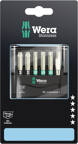 Wera Bit-Check 6 Roostevaba otsakute kmpl 6 osa