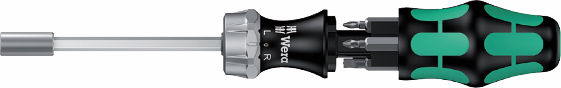 Wera Kraftform Kompakt 27 RA 1 ratcheting screwdriver + 6 bits (PZ, PH, SL)