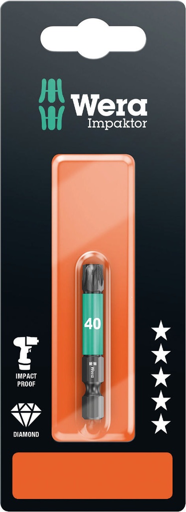 Wera 867/4 Impaktor bit TX 40 x 50mm