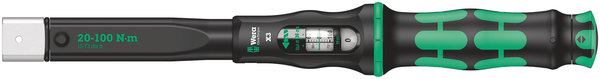Wera Click-Torque X 3 Insert Tools Series, 9x12mm, 20-100 Nm