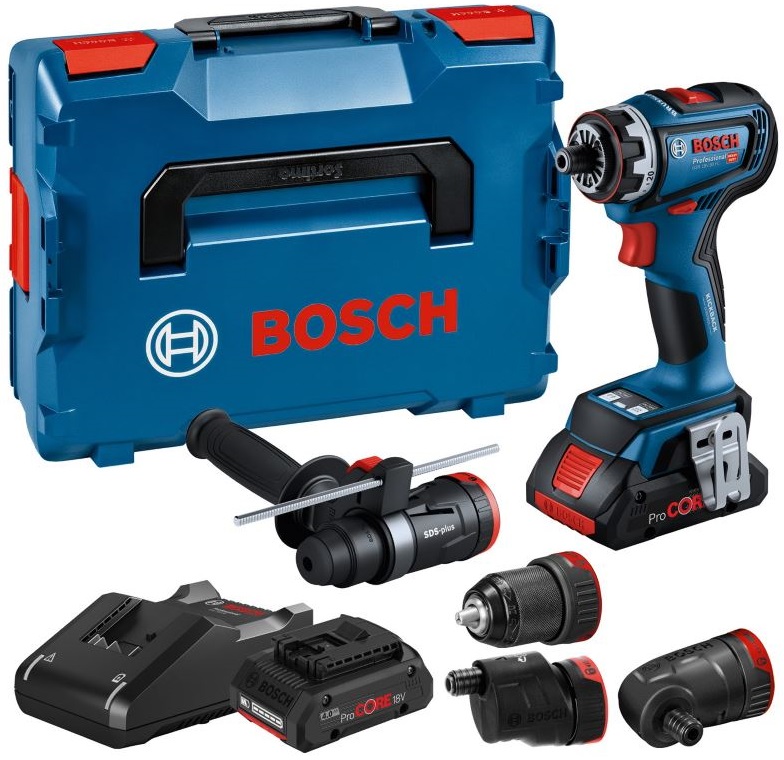 Akumulatora urbis Bosch GSR 18V-90 FC, (2x4.0Ah PROCore), GFA 18-M/W/E/H