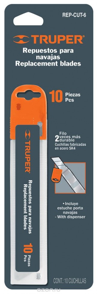 Maināmi asmeņi nazim CUT-6XX 18mm, 10gab Truper®