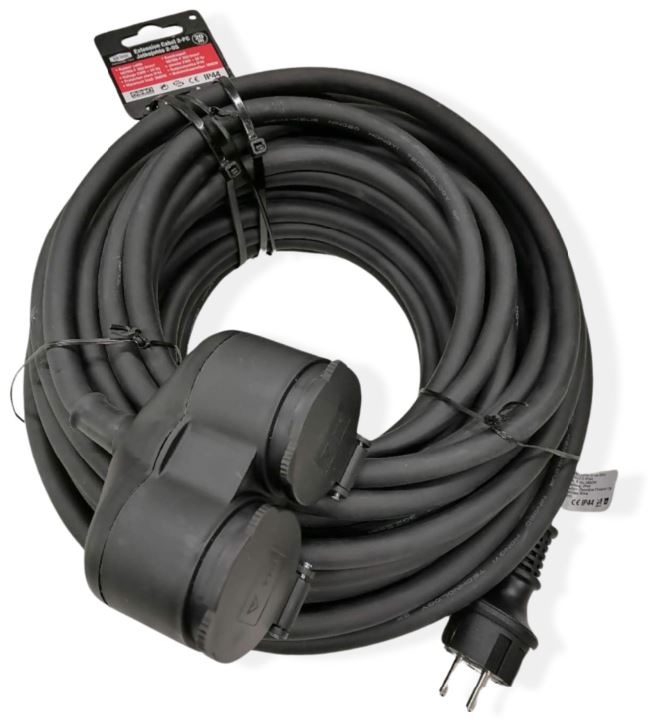 Pikendusjuhe, H07RN-F / 3G2.5, IP44, 10m
