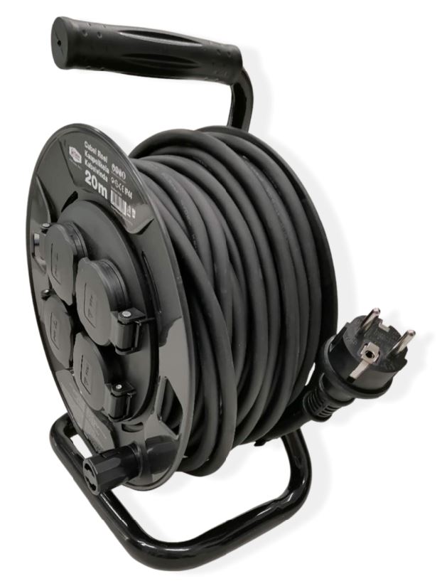 Pikendusjuhe trumlil, H05RR-F / 3G1.5, IP44, 20m