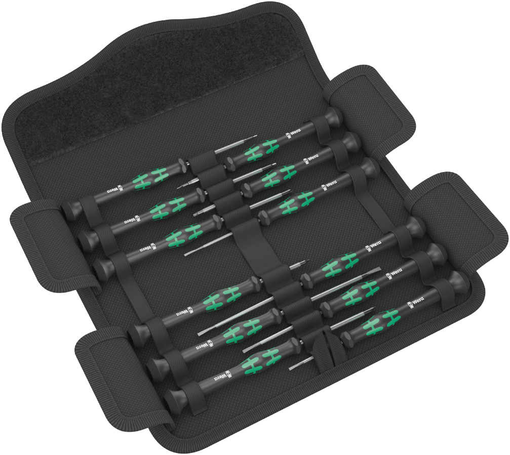 Wera Kraftform Micro-Set 12 pcs - Electronic aplications