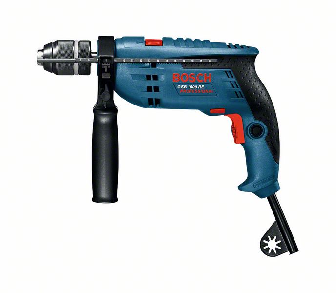 Impact drill GSB 1600 RE, 701 W, 0 - 3.000 min.-1