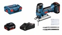 Akumulatora figūrzāģis Bosch GST 18 V-LI S, 2x4.0Ah, GAL 18V-40, 18V, 550 - 2.700 min.-1