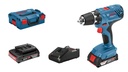 Akumulatora urbis Bosch GSR 18V-21, 2x2.0Ah, GAL 18V-40, 21/55/- Nm, 0-480 / 0-1.800 min.-1
