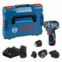 Cordless drill Bosch GSR 12V-35 FC, Full Set, 2x3.0Ah, GAL 12V-40, 0-460 / 0-1.750 min.-1