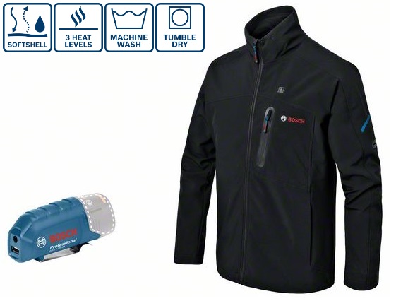 Soojendusega jope Bosch GHJ 12V+18V, SOLO + GAA 12V-21, suurus 2XL