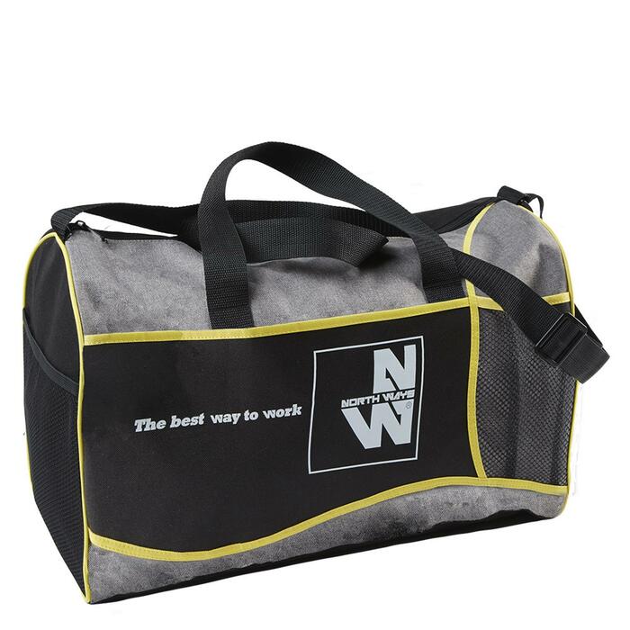 SPORTA SOMA SAC DE SPORT 10090, Melna/Dzeltena, viens izmērs