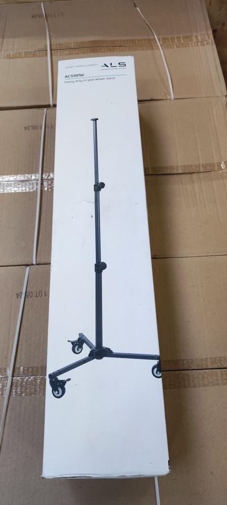 DAMAGED PACKAGING-Heavy Duty Tripod Wheel Stand