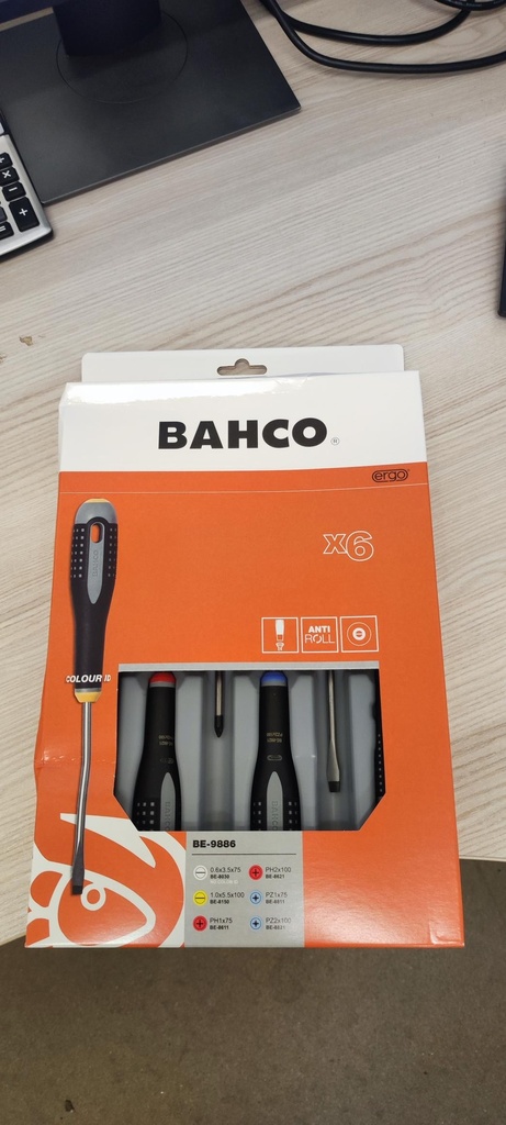 DAMAGED PACKAGING-Screwdriver set ERGO™ 6 pcs - PH1/2; PZ1/2; SL3,5/5,5