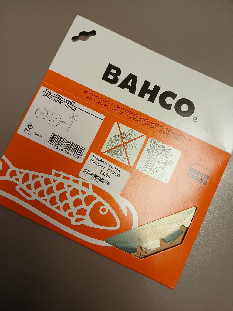 DAMAGED PACKAGING-Brushcutter blade 200x20mm