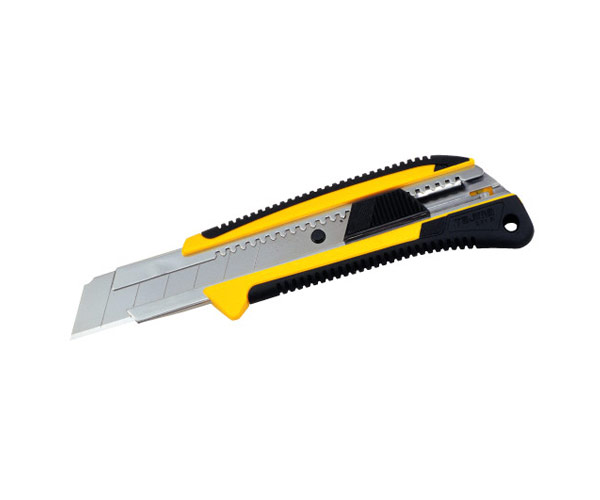 Extra heavy duty cutter with comfort-grip handle 25 mm and automatic blade lock