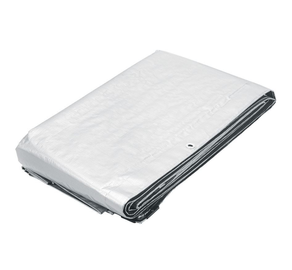 White tarp 4x6m, 110g/m2 Pretul®