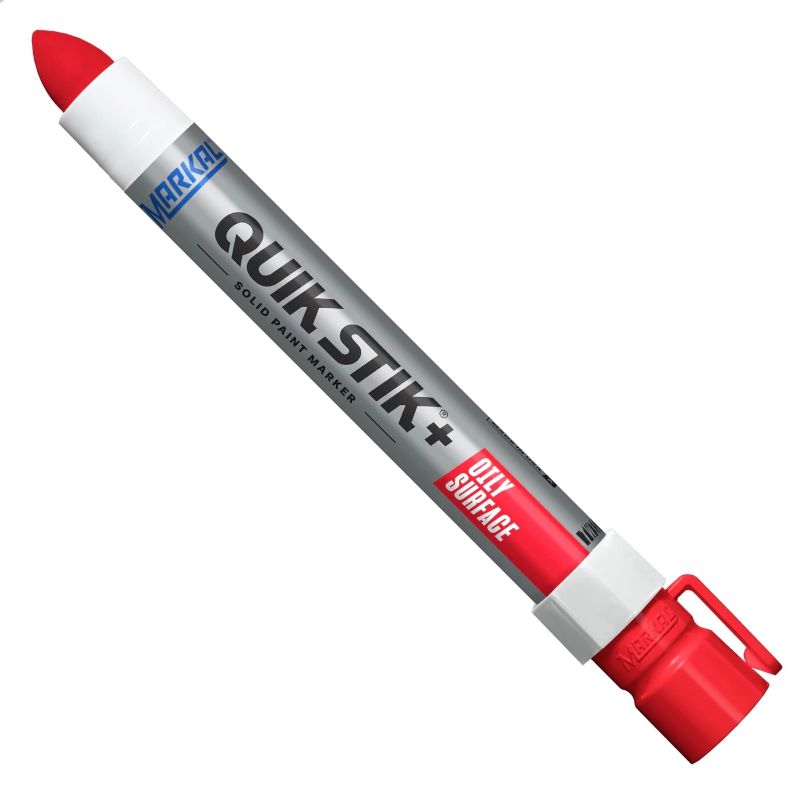 Tööstuslik tahkevärvi marker Markal QUIK STIK+ OILY SURFACE, PUNANE