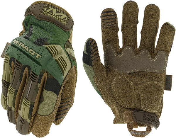 Cimdi M-Pact Woodland Camo kamuflāžas M