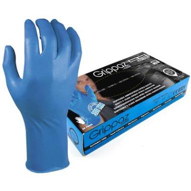 Ühekordsed nitriilkindad M-Safe 306BL Grippaz 50tk, suurus 8/M