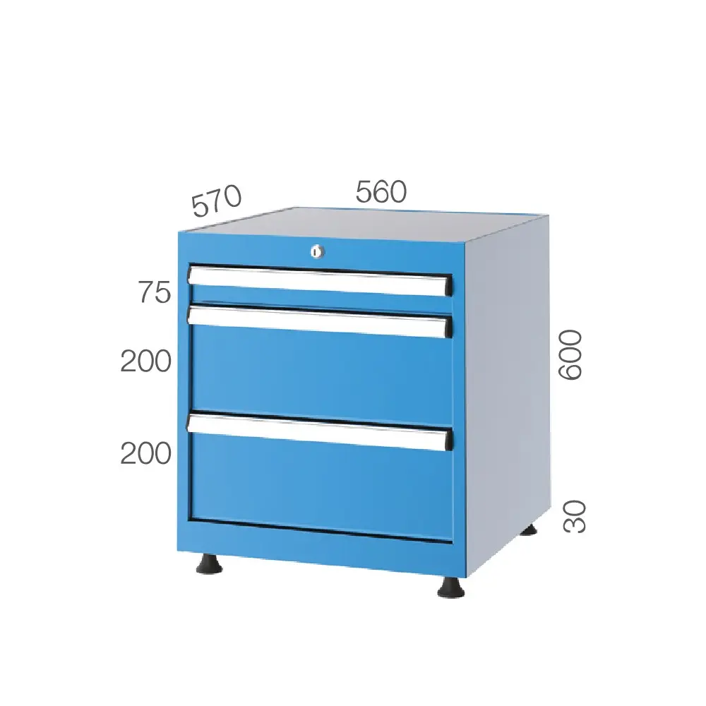 DRAWER CABINET WITH 3 DRAWERS