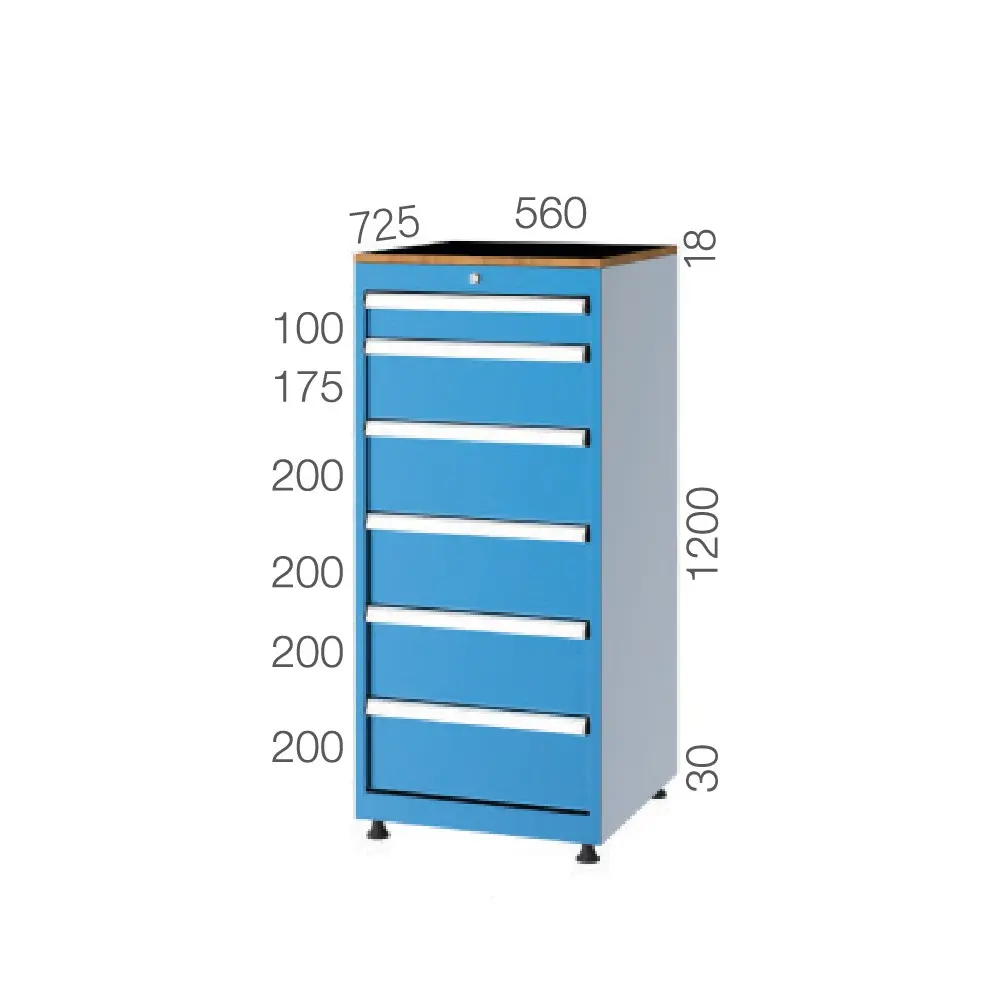 DRAWER CABINET WITH 6 DRAWERS