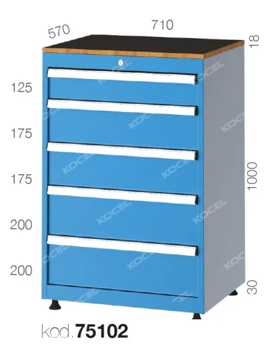 DRAWER CABINET WITH 5 DRAWERS