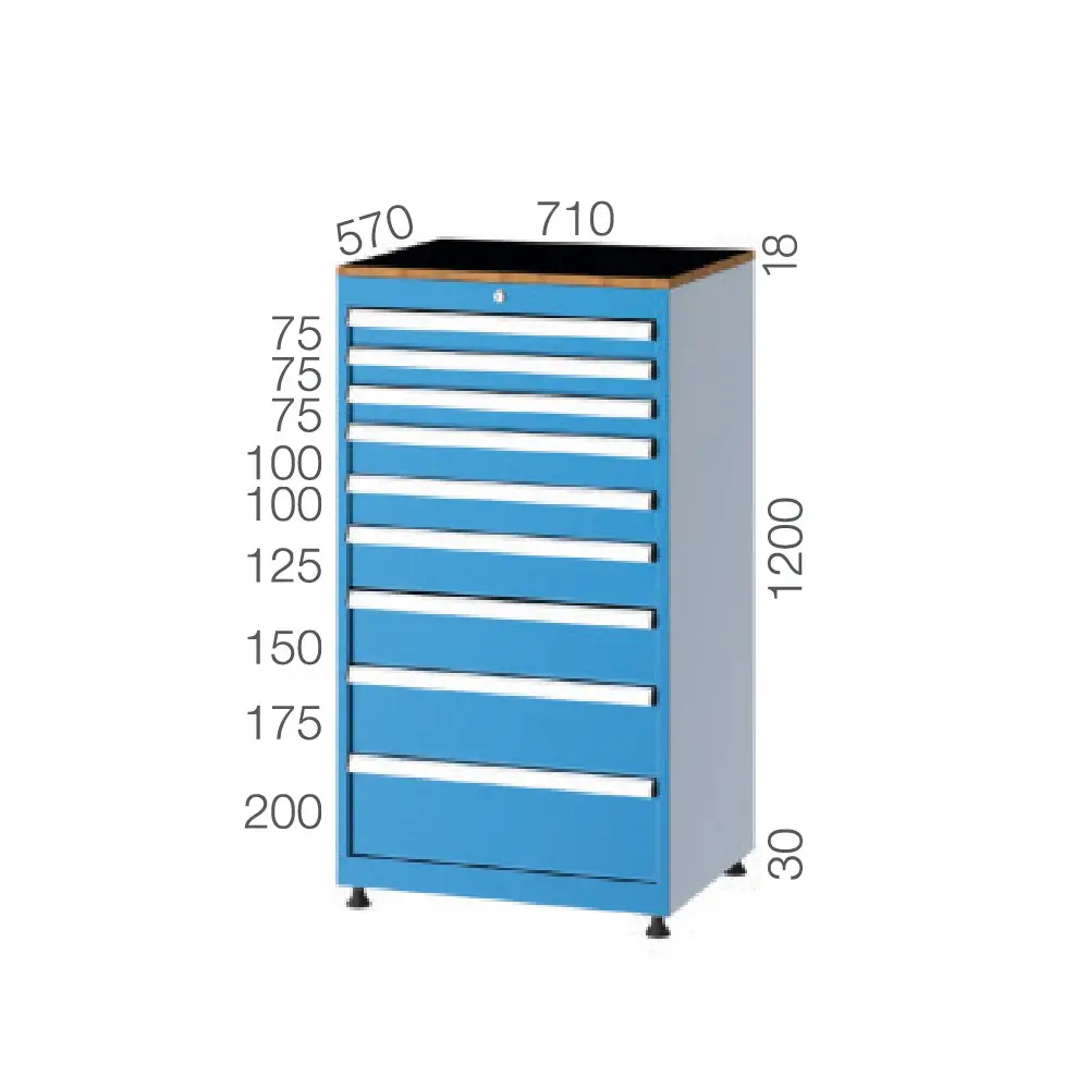 DRAWER CABINET WITH 9 DRAWERS