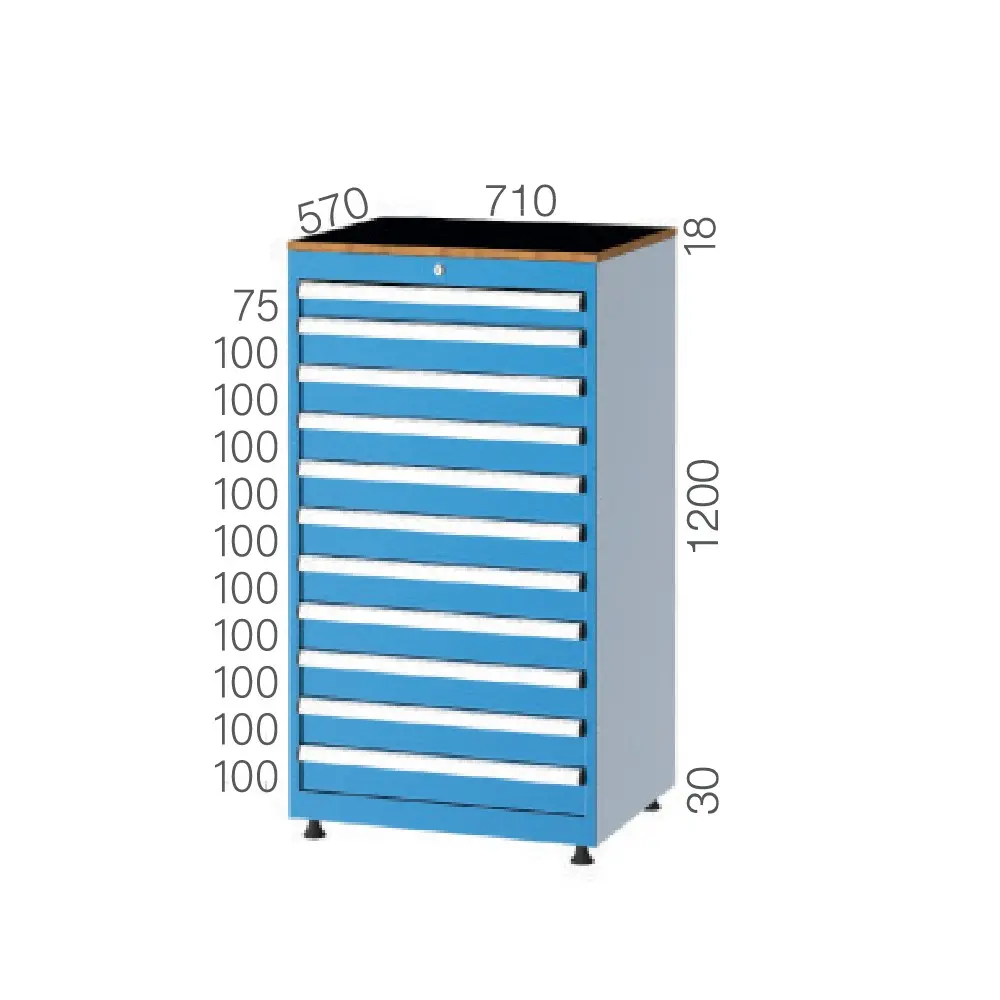 DRAWER CABINET WITH 11 DRAWERS