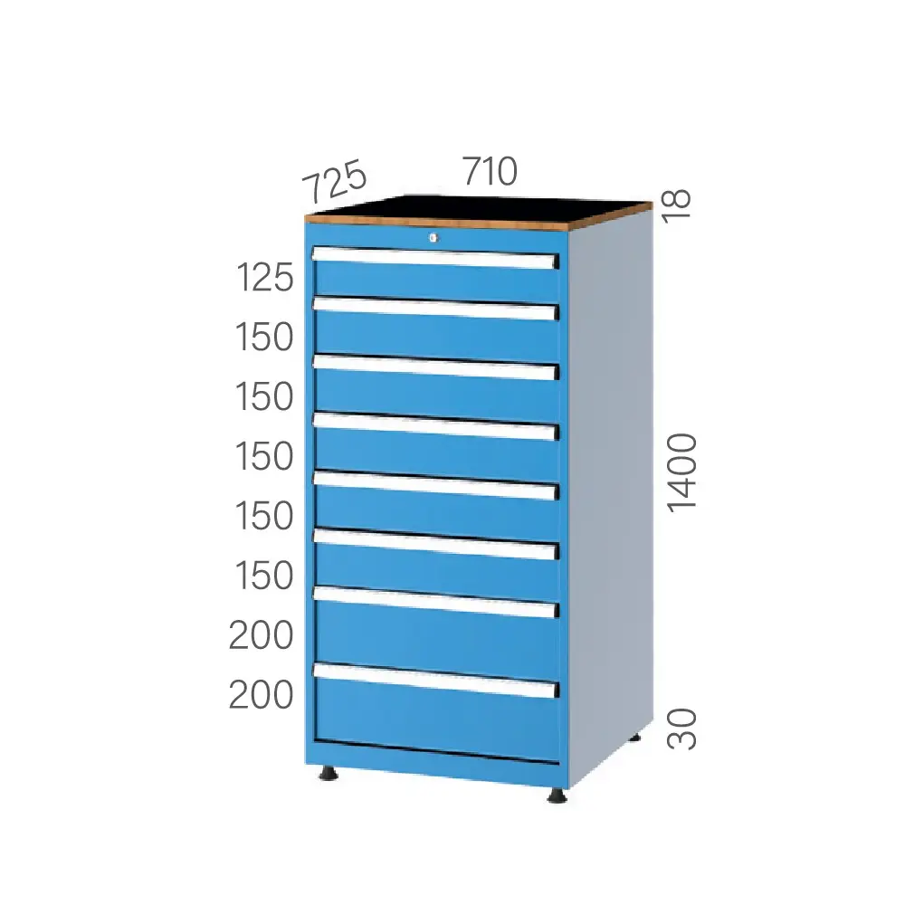 DRAWER CABINET WITH 8 DRAWERS