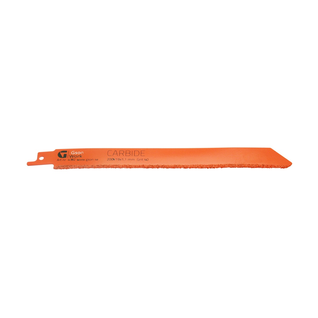 Otssaagide terad Carbide 200 x 19 x 1,1 mm , Grit 40 2 tk