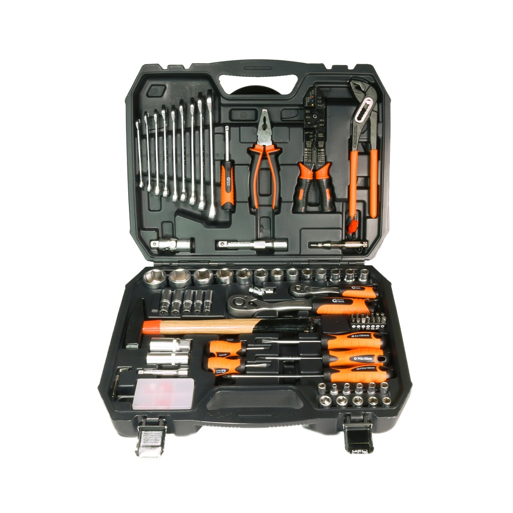 1/4" un 1/2" Dr. uzgriežņu atslēgu komplekts, 100 gab.