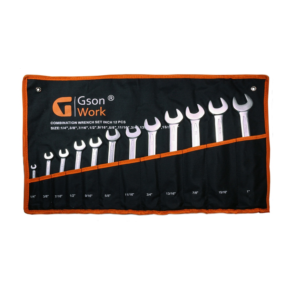 Combination Wrench Set Inch 12 pcs