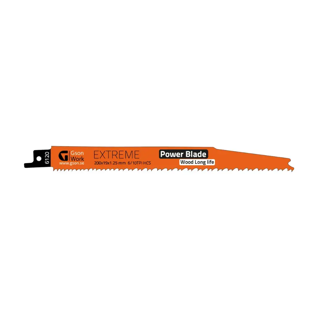 Tigerblade Extreme Wood 200 x 19 x 1,25 mm , 6/10 TPI 10 pcs