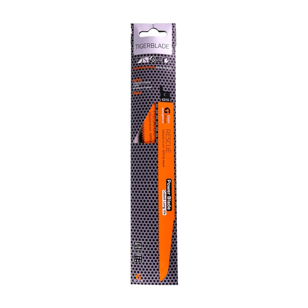 Otssaagide terad Rescue 300 x 22 x 1,6 mm , 10 TPI 5 tk