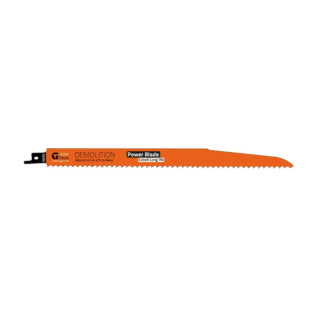 Otssaagide terad Demolition 300 x 22 x 1,6 mm, 6 TPI 10 Tk