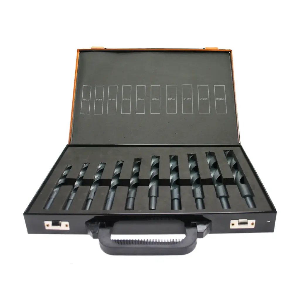 HSS-R Vähendatud puuride komplekt 11-20 mm 10 tk ( Metallkorpus )